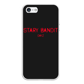 Чехол для iPhone 5/5S матовый с принтом Stary Bandit в Новосибирске, Силикон | Область печати: задняя сторона чехла, без боковых панелей | balota | bambi | bandit | berezino | cherno | dance | day | electro | friendly | kalinka | killer | pavlovo | skalisty | stary | tisy | z | zeleno | zombie | день | з | зет | зомби | зэт