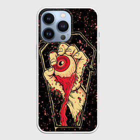 Чехол для iPhone 13 Pro с принтом Вырванный Глаз в Новосибирске,  |  | вырванный глаз | глаз | глаз в руке | гроб | рисунок | рука | рука зомби