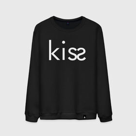 Мужской свитшот хлопок с принтом KISS | ПОЦЕЛУЙ в Новосибирске, 100% хлопок |  | creative | kiss | love | lovers | me | minimalism | креатив | креативная | любовь | минимал | минимализм | надпись | поцелуи | текст | целовать