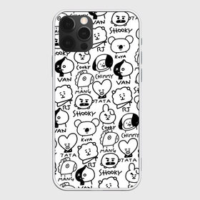 Чехол для iPhone 12 Pro Max с принтом BTS | BT21 в Новосибирске, Силикон |  | army | bangtan boys | bt21 | bts | bts stickers | chimmy | cooky | k pop | koya | mang | monster | rap monster | rapmon | rj | rm | shooky | tata | van | бтс | ви | джей хоуп | джонгук | кейпоп | реп монстр | стикеры bts | сюга | чимин | чин