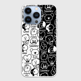 Чехол для iPhone 13 Pro с принтом BTS | BT21 в Новосибирске,  |  | army | bangtan boys | bt21 | bts | bts stickers | chimmy | cooky | k pop | koya | mang | monster | rap monster | rapmon | rj | rm | shooky | tata | van | бтс | ви | джей хоуп | джонгук | кейпоп | реп монстр | стикеры bts | сюга | чимин | чин