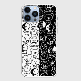 Чехол для iPhone 13 Pro Max с принтом BTS | BT21 в Новосибирске,  |  | army | bangtan boys | bt21 | bts | bts stickers | chimmy | cooky | k pop | koya | mang | monster | rap monster | rapmon | rj | rm | shooky | tata | van | бтс | ви | джей хоуп | джонгук | кейпоп | реп монстр | стикеры bts | сюга | чимин | чин