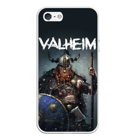 Чехол для iPhone 5/5S матовый с принтом Valheim в Новосибирске, Силикон | Область печати: задняя сторона чехла, без боковых панелей | drakkar | valhalla | valheim | viking | vikings | валхэйм | вальгала | вальхала | вальхейм | викинг | викинги | драккар