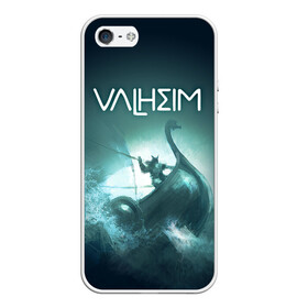 Чехол для iPhone 5/5S матовый с принтом Valheim в Новосибирске, Силикон | Область печати: задняя сторона чехла, без боковых панелей | drakkar | valhalla | valheim | viking | vikings | валхэйм | вальгала | вальхала | вальхейм | викинг | викинги | драккар