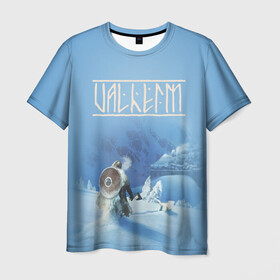 Мужская футболка 3D с принтом Valheim в Новосибирске, 100% полиэфир | прямой крой, круглый вырез горловины, длина до линии бедер | drakkar | valhalla | valheim | viking | vikings | валхэйм | вальгала | вальхала | вальхейм | викинг | викинги | драккар