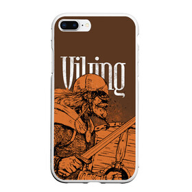 Чехол для iPhone 7Plus/8 Plus матовый с принтом Viking в Новосибирске, Силикон | Область печати: задняя сторона чехла, без боковых панелей | drakkar | valhalla | valheim | viking | vikings | валхэйм | вальгала | вальхала | вальхейм | викинг | викинги | драккар