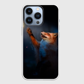 Чехол для iPhone 13 Pro с принтом Лиса и огонек в Новосибирске,  |  | Тематика изображения на принте: fox | foxy | животное | звери | лиса | лисенок | лисичка | милая | рыжая | фокс