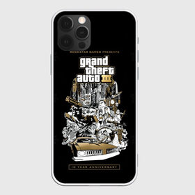 Чехол для iPhone 12 Pro Max с принтом Grand Theft Auto III в Новосибирске, Силикон |  | Тематика изображения на принте: 4 | 5 | five | games | grand theft auto | gta | gta v | los santos | online | rockstar | san andreas | великое авто воровство | гта | гташка | игры | логотип | лос сантос | майкл | мафия | ограбление | онлайн | пеф | рокстар | самп | сан андреас 