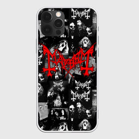 Чехол для iPhone 12 Pro Max с принтом MAYHEM в Новосибирске, Силикон |  | mayhem | metal | rock | the true mayhem. | блэк метал | дэд | мертвый | метал | музыка | мэйхем | рок