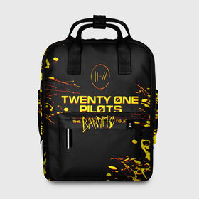 Женский рюкзак 3D с принтом TWENTY ONE PILOTS TOP. в Новосибирске, 100% полиэстер | лямки с регулируемой длиной, сверху ручки, чтобы рюкзак нести как сумку. Основное отделение закрывается на молнию, как и внешний карман. Внутри два дополнительных кармана, один из которых закрывается на молнию. По бокам два дополнительных кармашка, куда поместится маленькая бутылочка
 | 21 pilots | blurryface | fbr | fueled by ramen | fueledbyramen | heathens | heavydirtysoul | josh dun | music | music video | official | stressed out | top | tp | trench | twenty one pilots | twentyonepilots | tyler joseph 