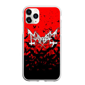 Чехол для iPhone 11 Pro матовый с принтом MAYHEM в Новосибирске, Силикон |  | mayhem | metal | rock | the true mayhem. | блэк метал | дэд | мертвый | метал | музыка | мэйхем | рок