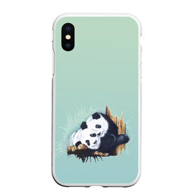 Чехол для iPhone XS Max матовый с принтом акварельные панды в Новосибирске, Силикон | Область печати: задняя сторона чехла, без боковых панелей | акварель | двое | животные | звери | мило | мишки | обнимашки | панды | пара | природа | рисунок