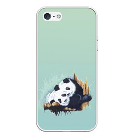 Чехол для iPhone 5/5S матовый с принтом акварельные панды в Новосибирске, Силикон | Область печати: задняя сторона чехла, без боковых панелей | акварель | двое | животные | звери | мило | мишки | обнимашки | панды | пара | природа | рисунок