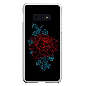 Чехол для Samsung S10E с принтом НЕОНОВАЯ РОЗА NEON ROSE в Новосибирске, Силикон | Область печати: задняя сторона чехла, без боковых панелей | 8 | day | flowers | girl | girlfriend | girls | granny | love | lovers | march | mommy | moms | roses | women | womens | бабуля | бабушка | девушка | девушки | день | жена | женский | женщина | любовь | мама | мамуля | марта | розы | сестра | си