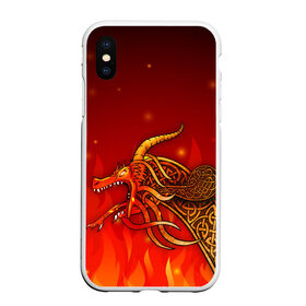 Чехол для iPhone XS Max матовый с принтом DRAGON LORE в Новосибирске, Силикон | Область печати: задняя сторона чехла, без боковых панелей | Тематика изображения на принте: counter strike | counter strike offensive | cs go | dragon lore | global offensive | skins | драгон лор | драгон лор. | контр страйк | контра | скин