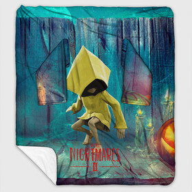 Плед с рукавами с принтом Little Nightmares 2 в Новосибирске, 100% полиэстер | Закругленные углы, все края обработаны. Ткань не мнется и не растягивается. Размер 170*145 | little nightmares | страшилка | страшная игра | ужас | хоррор