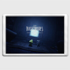 Магнит 45*70 с принтом LITTLE NIGHTMARES | ЛИТЛ НАЙТМ в Новосибирске, Пластик | Размер: 78*52 мм; Размер печати: 70*45 | kid | little nightmares | little nightmares 2 | six | yellow | жёлтый | игры | комиксы | литл найтмерс | шестая