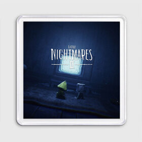 Магнит 55*55 с принтом LITTLE NIGHTMARES | ЛИТЛ НАЙТМ в Новосибирске, Пластик | Размер: 65*65 мм; Размер печати: 55*55 мм | kid | little nightmares | little nightmares 2 | six | yellow | жёлтый | игры | комиксы | литл найтмерс | шестая