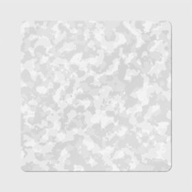Магнит виниловый Квадрат с принтом СНЕЖНЫЙ КАМУФЛЯЖ в Новосибирске, полимерный материал с магнитным слоем | размер 9*9 см, закругленные углы | Тематика изображения на принте: 23 февраля | camo | camouflage | fck | military | армейские | армия | военные | городской | зима | камуфляж | камуфляжный | лес | милитари | море | морской | мужчинам | патриот | пиксельный | подарок | праздник