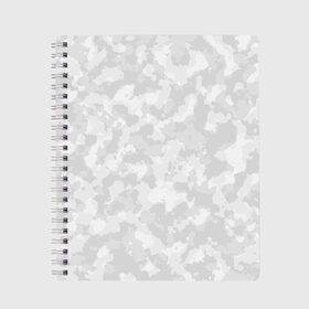 Тетрадь с принтом СНЕЖНЫЙ КАМУФЛЯЖ в Новосибирске, 100% бумага | 48 листов, плотность листов — 60 г/м2, плотность картонной обложки — 250 г/м2. Листы скреплены сбоку удобной пружинной спиралью. Уголки страниц и обложки скругленные. Цвет линий — светло-серый
 | 23 февраля | camo | camouflage | fck | military | армейские | армия | военные | городской | зима | камуфляж | камуфляжный | лес | милитари | море | морской | мужчинам | патриот | пиксельный | подарок | праздник