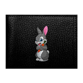 Обложка для студенческого билета с принтом ЗАЙКА в Новосибирске, натуральная кожа | Размер: 11*8 см; Печать на всей внешней стороне | bunny | cartoon | hare | rabbit | белый | зайчик | заяц | кролик | морковка | мультик | серый