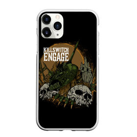 Чехол для iPhone 11 Pro Max матовый с принтом Killswitch Engage в Новосибирске, Силикон |  | killswitch engage | metal | metalcore | rock | skull | метал | рок | танк | череп