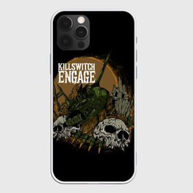 Чехол для iPhone 12 Pro Max с принтом Killswitch Engage в Новосибирске, Силикон |  | killswitch engage | metal | metalcore | rock | skull | метал | рок | танк | череп