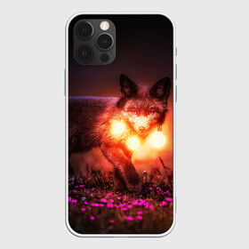 Чехол для iPhone 12 Pro Max с принтом Лисица с фонариками в Новосибирске, Силикон |  | fox | foxy | животное | звери | лиса | лисенок | лисичка | милая | рыжая | фокс