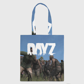 Шоппер 3D с принтом DayZ. в Новосибирске, 100% полиэстер | Плотность: 200 г/м2; Размер: 34×35 см; Высота лямок: 30 см | dayz | dayz standalone | esport | games | дэйзи | игроки | игролюбители | игроманы | игры | киберспорт | онлайн игра