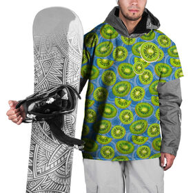 Накидка на куртку 3D с принтом Киви в Новосибирске, 100% полиэстер |  | Тематика изображения на принте: киви | лето | паттерн | текстура | фрукты | ягоды
