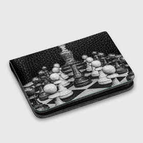 Картхолдер с принтом с принтом Шахматы в Новосибирске, натуральная матовая кожа | размер 7,3 х 10 см; кардхолдер имеет 4 кармана для карт; | доска | игра | игровая | игры | короли | король | логика | настольная | настольные | пешка | пешки | спорт | туча | шахматный | шахматы