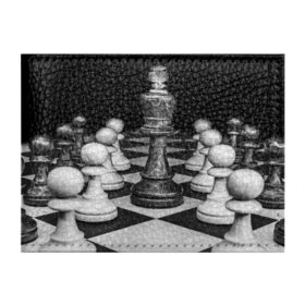 Обложка для студенческого билета с принтом Шахматы в Новосибирске, натуральная кожа | Размер: 11*8 см; Печать на всей внешней стороне | доска | игра | игровая | игры | короли | король | логика | настольная | настольные | пешка | пешки | спорт | туча | шахматный | шахматы
