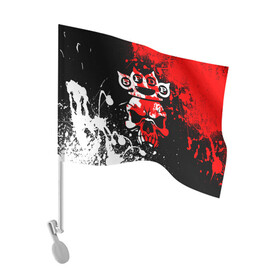 Флаг для автомобиля с принтом Five Finger Death Punch [8] в Новосибирске, 100% полиэстер | Размер: 30*21 см | 5fdp | 5фдп | ffdp | five finger death punch | metal | music | skeleton | sounds | метал | музыка | рок | череп