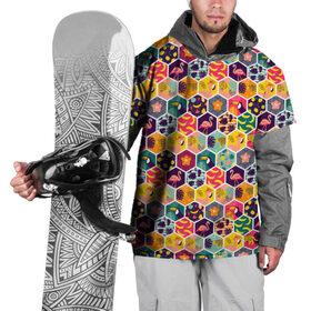 Накидка на куртку 3D с принтом Тропический коллаж в Новосибирске, 100% полиэстер |  | Тематика изображения на принте: еда | животные | лето | природа | рисунок | текстура | тропики | тропический | фрукты | хипстер