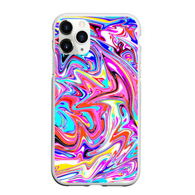 Чехол для iPhone 11 Pro матовый с принтом ЖИДКИЕ КРАСКИ в Новосибирске, Силикон |  | colorfull | multicolor | абстрактный | абстракция | акварель | гуашь | жидкий | летняя | мода2021 | подтеки | психоделический | разводы краски | разноцветная | стиль | трендовый | яркий принт