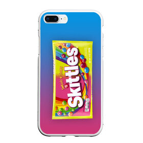 Чехол для iPhone 7Plus/8 Plus матовый с принтом Skittles | Желтый в Новосибирске, Силикон | Область печати: задняя сторона чехла, без боковых панелей | skittles | sweet sours | yellow | градиент | желтый | красный | радуга | розовый | синий | скитлс | фиолетовый