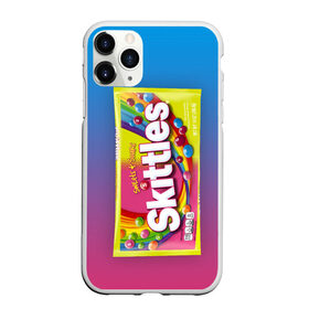 Чехол для iPhone 11 Pro матовый с принтом Skittles | Желтый в Новосибирске, Силикон |  | skittles | sweet sours | yellow | градиент | желтый | красный | радуга | розовый | синий | скитлс | фиолетовый