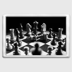 Магнит 45*70 с принтом Шахматы в Новосибирске, Пластик | Размер: 78*52 мм; Размер печати: 70*45 | доска | игра | игровая | игры | конь | короли | король | ладья | логика | настольная | настольные | пешка | пешки | спорт | туча | ферзь | шахматный | шахматы