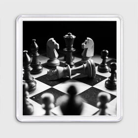 Магнит 55*55 с принтом Шахматы в Новосибирске, Пластик | Размер: 65*65 мм; Размер печати: 55*55 мм | Тематика изображения на принте: доска | игра | игровая | игры | конь | короли | король | ладья | логика | настольная | настольные | пешка | пешки | спорт | туча | ферзь | шахматный | шахматы