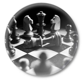 Значок с принтом Шахматы в Новосибирске,  металл | круглая форма, металлическая застежка в виде булавки | доска | игра | игровая | игры | конь | короли | король | ладья | логика | настольная | настольные | пешка | пешки | спорт | туча | ферзь | шахматный | шахматы
