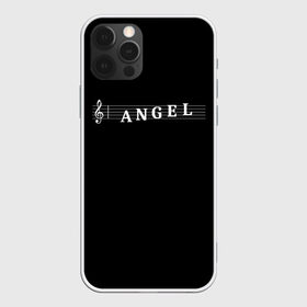 Чехол для iPhone 12 Pro Max с принтом Angel в Новосибирске, Силикон |  | angel | clef | instrument | music | musical | notation | note | notes | tablature | treble | ангел | грамота | инструмент | ключ | музыка | музыкальный | нота | нотная | ноты | скрипичный | табулатура