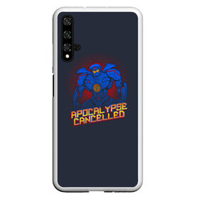 Чехол для Honor 20 с принтом Apocalypse Cancelled в Новосибирске, Силикон | Область печати: задняя сторона чехла, без боковых панелей | Тематика изображения на принте: dark | drift | interface | kaiju | neural | pacific | rim | zone | дрифт | егер | егерь | зона | интерфейс | каидзю | кайдзю | нейронный | рубеж | темная | тихоокеанский