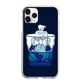 Чехол для iPhone 11 Pro матовый с принтом Polar Ice Bear в Новосибирске, Силикон |  | north pole | planet | water | антарктида | антарктика | арктика | белый медведь | в стакане | вода | земля | кубики льда | лед | льдина | льдинка | медведица | медвежонок | на льдине | наполовину полон | планета