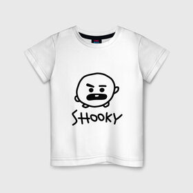 Детская футболка хлопок с принтом SHOOKY | BTS в Новосибирске, 100% хлопок | круглый вырез горловины, полуприлегающий силуэт, длина до линии бедер | army | bangtan boys | bt21 | bts | bts stickers | chimmy | cooky | k pop | koya | mang | monster | rap monster | rapmon | rj | rm | shooky | tata | van | бтс | ви | джей хоуп | джонгук | кейпоп | реп монстр | стикеры bts | сюга | чимин | чин