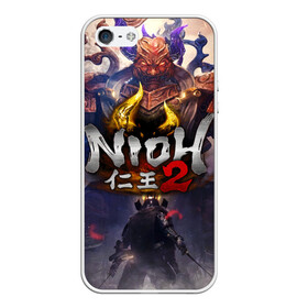 Чехол для iPhone 5/5S матовый с принтом NIOH 2 в Новосибирске, Силикон | Область печати: задняя сторона чехла, без боковых панелей | action | ninja | nioh | nioh 2 | игра про самурая | кровь | меч | ниндзя | ниох | ниох 2 | самурай | экшен.