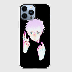 Чехол для iPhone 13 Pro Max с принтом ГОДЖО САТОРУ | GOJO SATORU в Новосибирске,  |  | anime | gojo satoru | jujutsu kaisen | аниме | годжо | годжо сатору | итадори юдзи | магическая битва | мегуми | сатору | сукуна | юта