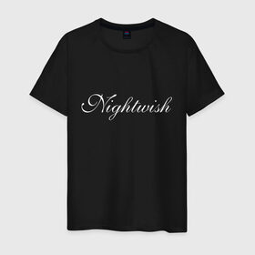 Мужская футболка хлопок с принтом Nightwish Logo в Новосибирске, 100% хлопок | прямой крой, круглый вырез горловины, длина до линии бедер, слегка спущенное плечо. | Тематика изображения на принте: bye bye beautiful | ghost love score | logo | nemo | nightwish | over the hills and far away | phantom of the opera | reaction | sleeping sun | wish i had an angel | wishmaster | белый | лого | логотип | найтвиш