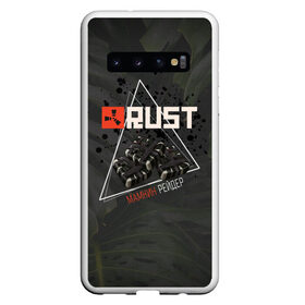 Чехол для Samsung Galaxy S10 с принтом Rust Мамкин Рейдер Раст в Новосибирске, Силикон | Область печати: задняя сторона чехла, без боковых панелей | farm | online | raid | rust | steam | бомба | брызги | взрыв | геометрия | игра | лого | оружие | раст | растер | рейд | рейдер | с4 | сишки | стим | фарм | фармила