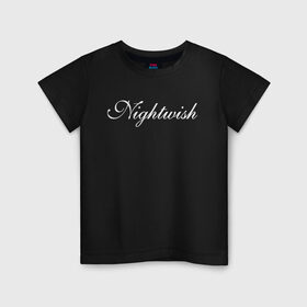 Детская футболка хлопок с принтом Nightwish Logo / Найтвиш (Z) в Новосибирске, 100% хлопок | круглый вырез горловины, полуприлегающий силуэт, длина до линии бедер | Тематика изображения на принте: music | night wish | nightwish | nuclear blast | rock | spinefarm | лого | музыка | найт виш | найтвиш | рок | симфоник метал | тарья турунен | флор янсен