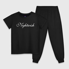 Детская пижама хлопок с принтом Nightwish Logo / Найтвиш (Z) в Новосибирске, 100% хлопок |  брюки и футболка прямого кроя, без карманов, на брюках мягкая резинка на поясе и по низу штанин
 | Тематика изображения на принте: music | night wish | nightwish | nuclear blast | rock | spinefarm | лого | музыка | найт виш | найтвиш | рок | симфоник метал | тарья турунен | флор янсен